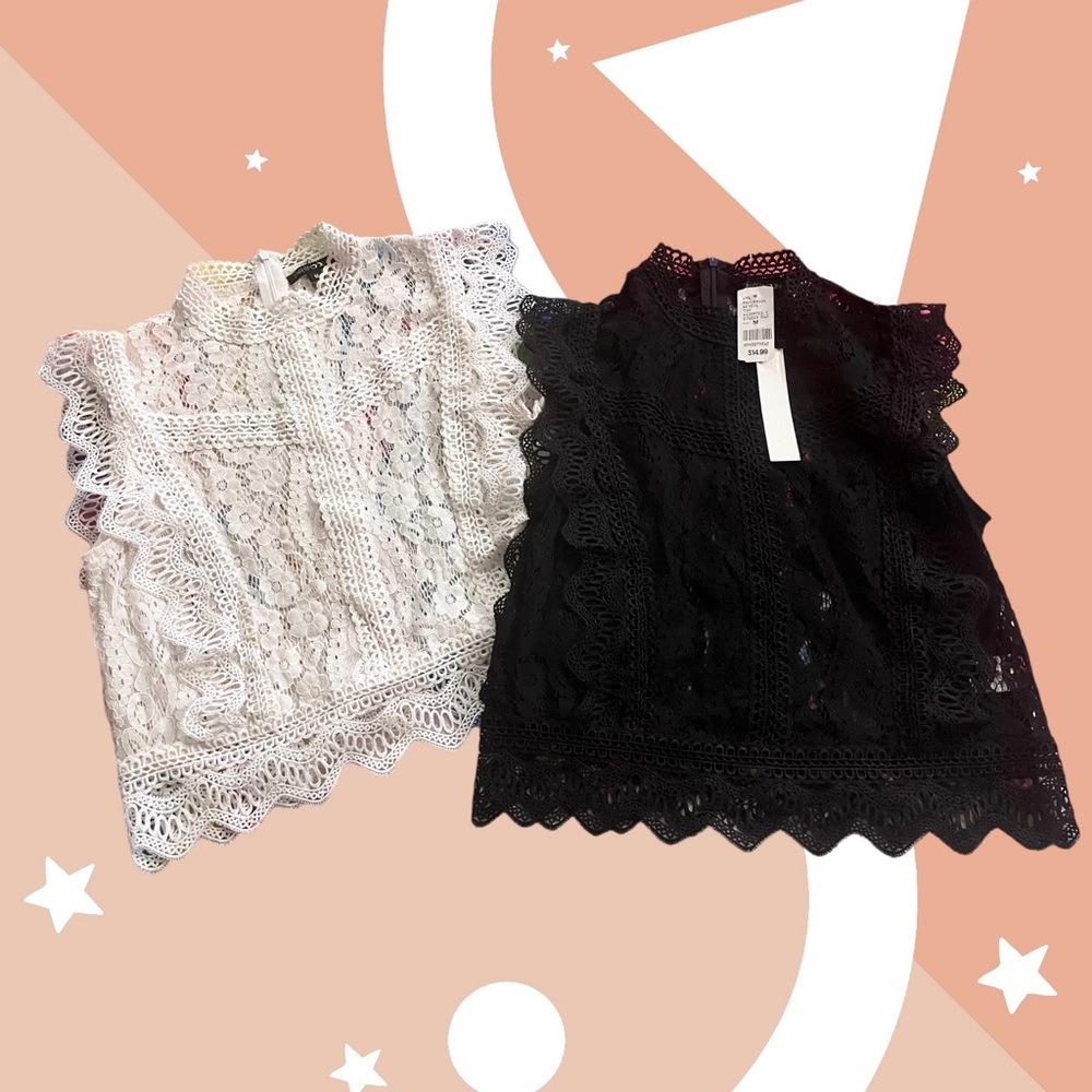 Women’s crochet style tops